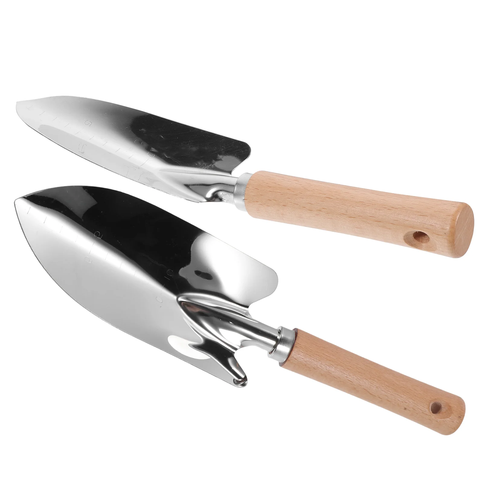 2 Pcs Tool Garden Trowel Outdoor Digging Bonsai Tools for Weeding Wooden Yard Soil Spade Small Child Flowerpot