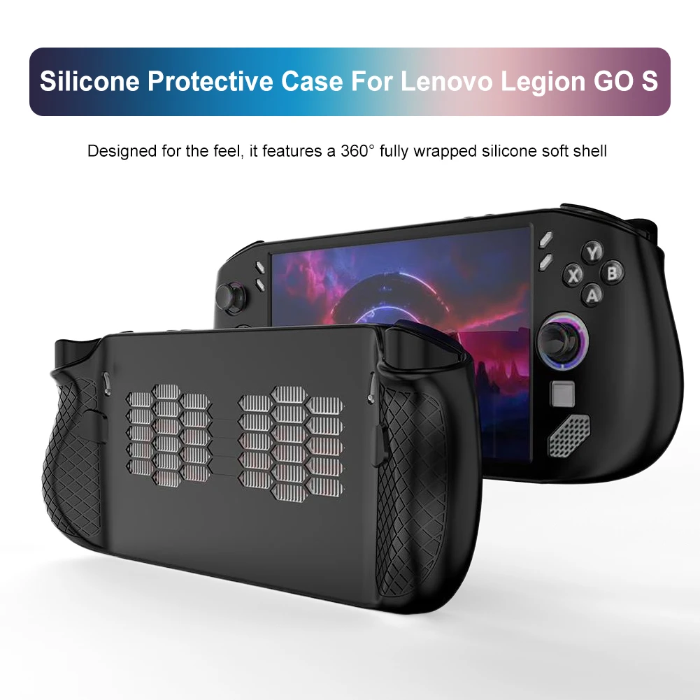 Custodia Morbida TPU Per Lenovo Legion Go S | Cover Con Supporto E Antigraffio (Bianca)