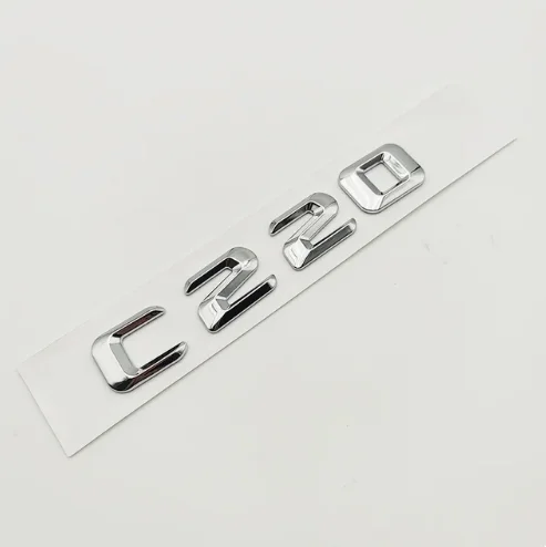LAZIRO 3D ABS Cromato Argento C300 Auto Posteriore Tronco Della