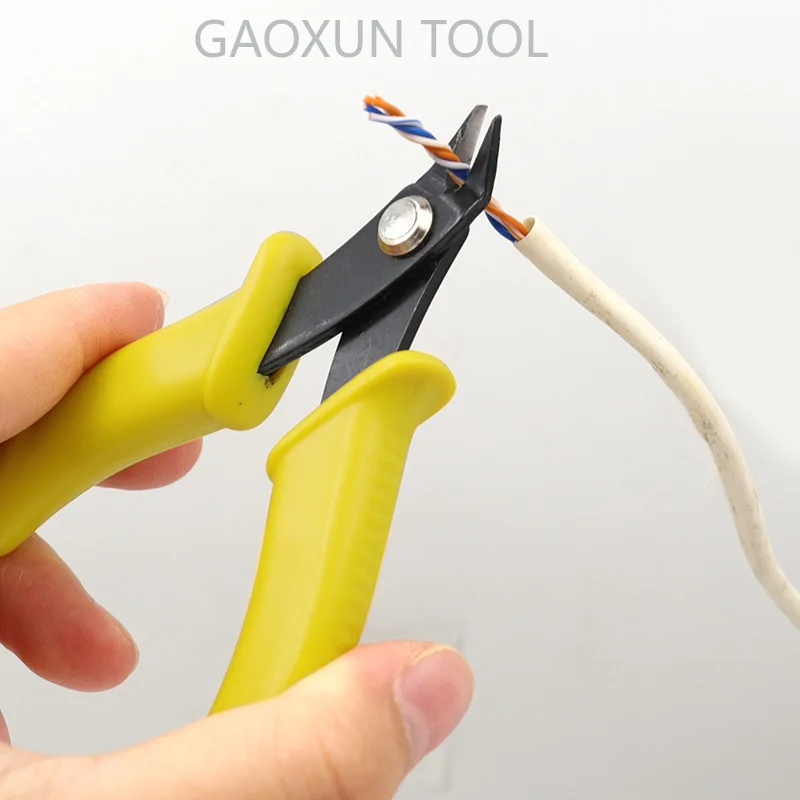

GAOXUN 3,5 дюйма мини-кусачки диагональные плоскогубцы боковые кусачки зажимные плоскогубцы скошенный нос электронные инструменты маленькие ножницы