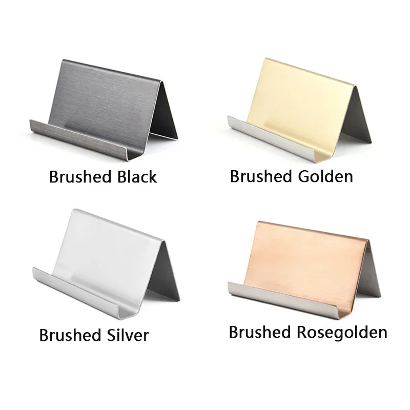 Metal Business Card Name Tag Display Rack Display Stand Desktop Table Organizer Cellphone Holder Conference Room Accessories 5
