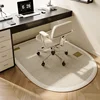 Office Chair Mat Study Rugs for Bedroom Anti-slip Soundproof Floor Mats Simplicity Beige Carpet Non-slip Wear-resistant Rug 러그 2