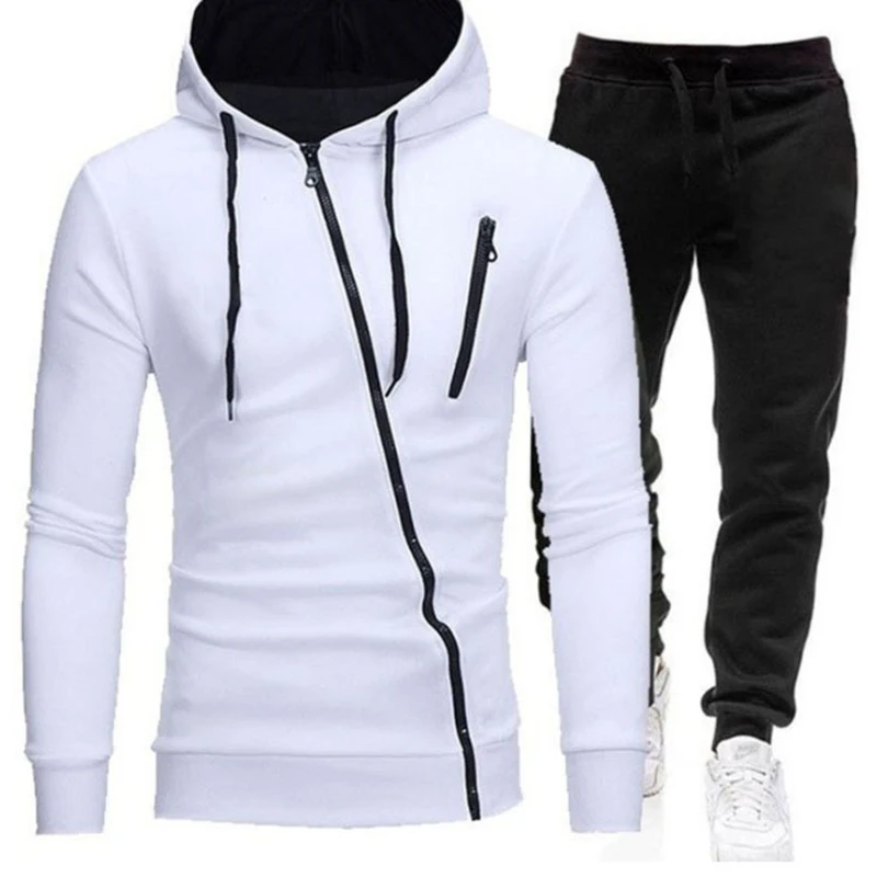 Herren Hoodie + Hose 2 Stücke Jogging Spots Anzug Casual Tacuit Männer Mit Kapuze Sweatshit Outfit Frühling Herbst Herren Sets_voghion.com