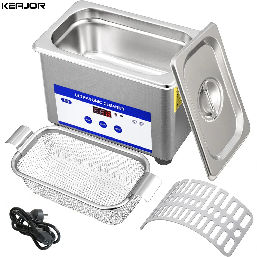 Ultrasonic Cleaner 35W Ultrasound Glasses Jewelry Cleaner 40KHZ High Frequency 800ml Ultrasonic Washing Bath for Gla