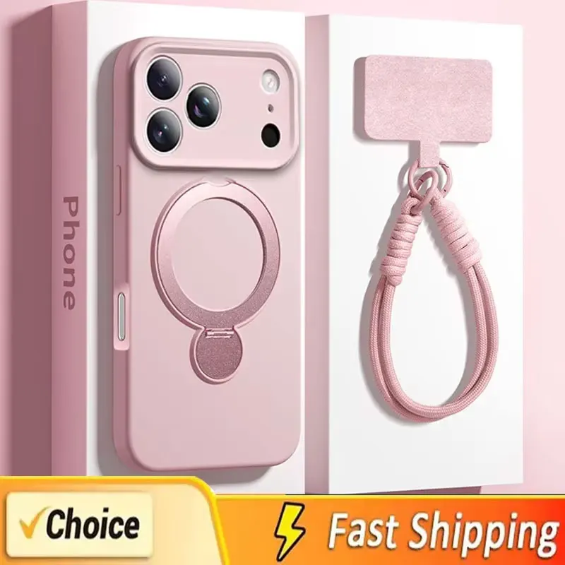 Enhanced Magnetic Lanyard Phone Case with Wireless Charging Capability