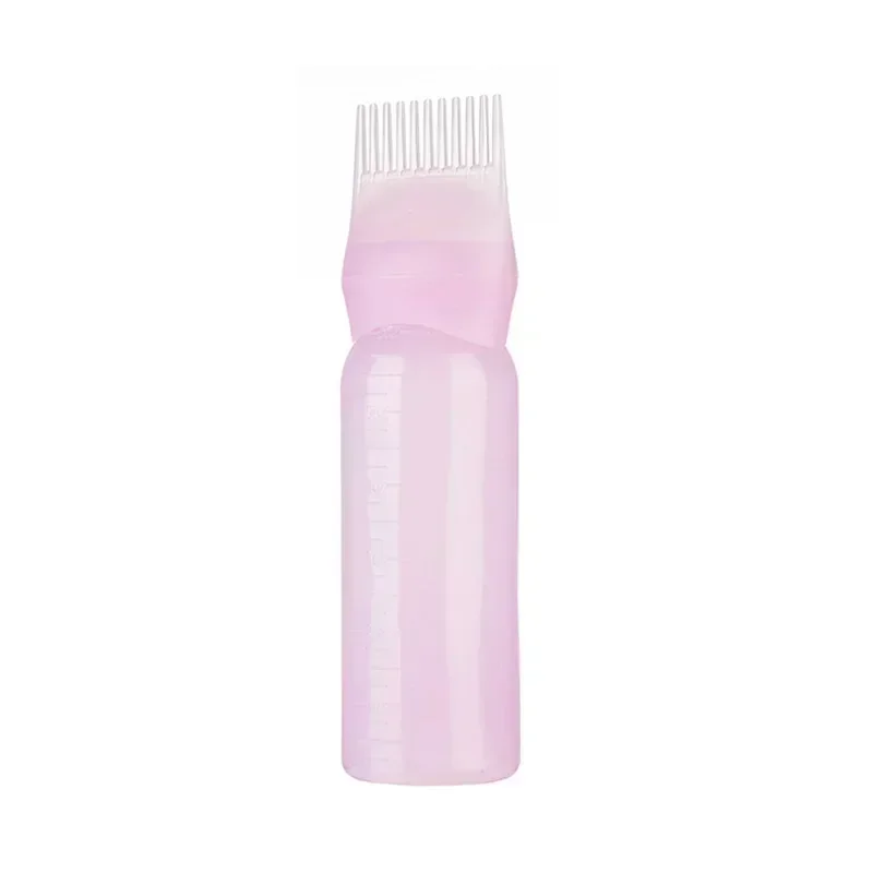 Hair Oil Applicator Bottle 3 Color Salon Hair Oil Applicator Bottle Professional Hairdressing Dyeing Comb Bottles Barbershop Hairdresser Coloring Supplies