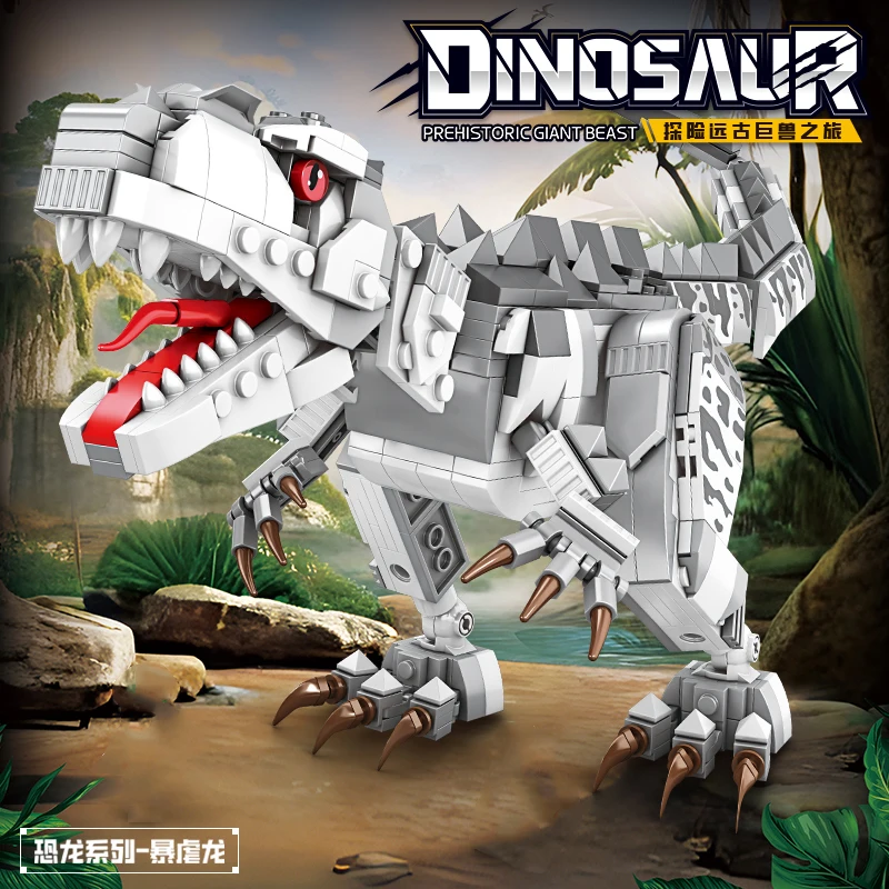 Dinosaur Building Blocks Set T-Rex Model Dinosaur World Animal Architecture Bric