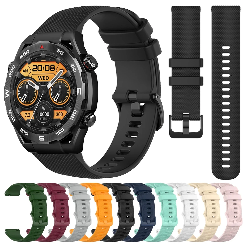 Silicone Wristband Bracelet Strap - 20mm/22mm Universal Fit