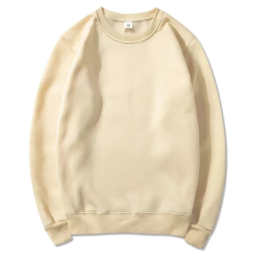 Spring and Autumn Fashion Brand Solid Color Round Neck Long sleeved Sweater for Men and Women's Fashion Casual Sports Shirt