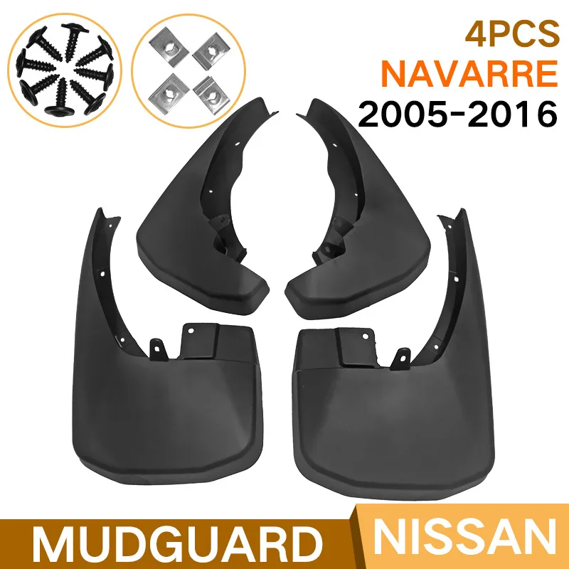 

For 05-16 Navarre Frontier black car mudguard Reduce dust Resist tire dirt car accessories tools
