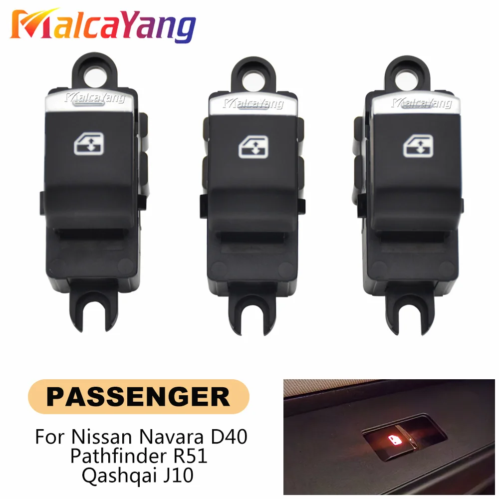 Manopola Alzacristalli Elettrici STARKIT PERFORMANCE Per Nissan Qashqai, Pathfinder, Navara – Lato Guida, Nero