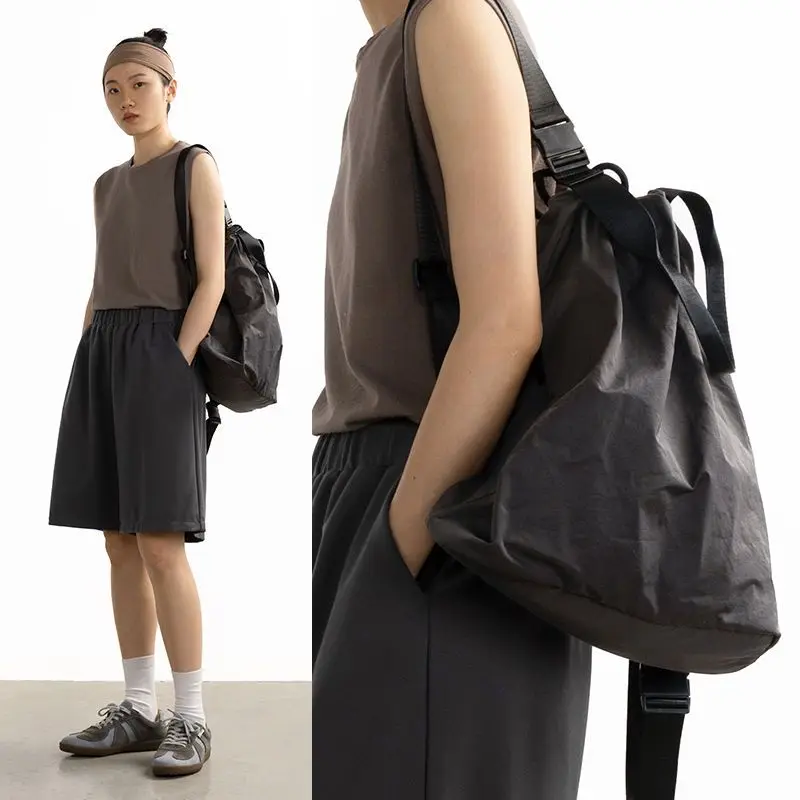 

Sport Backpack Nylon Unisex Softback Zipper Cotton Casual Simple High-Capacity Shoulder Bag Handbag