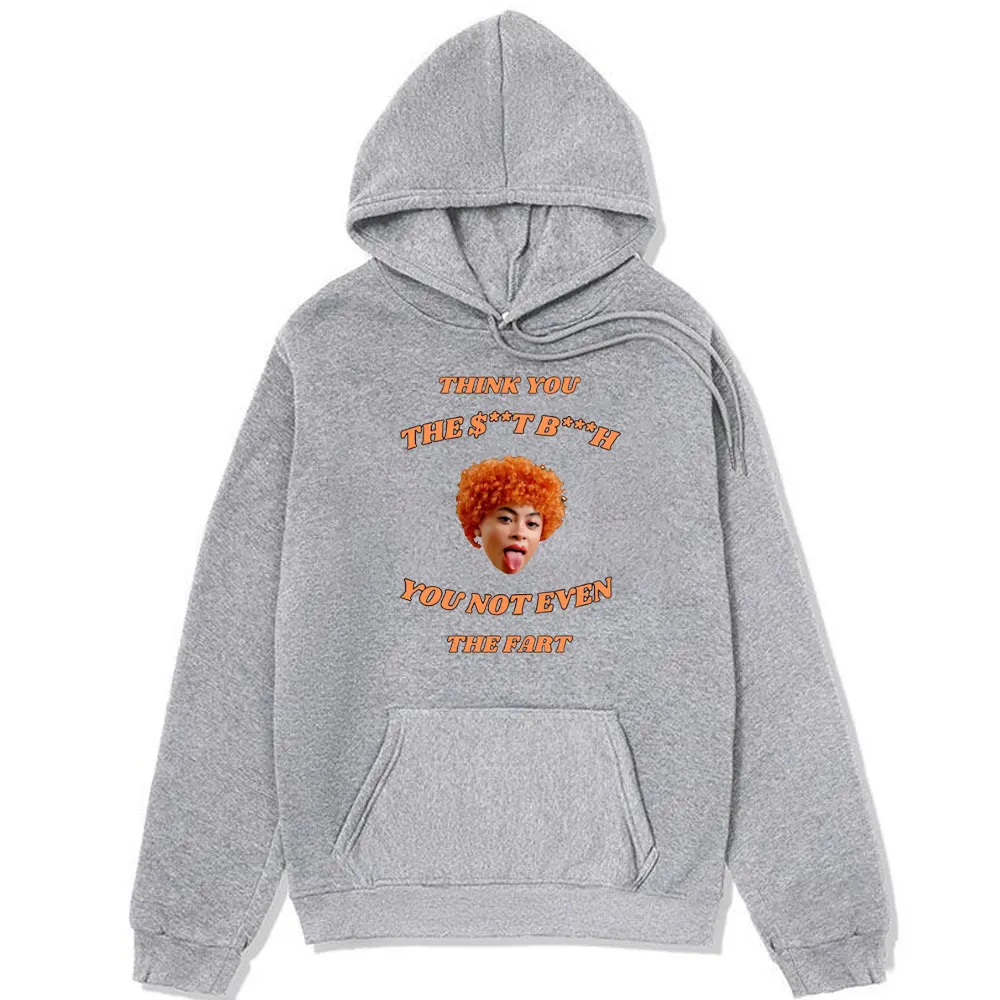 Funny Lce Spice Print Hoodies Men Rapper Hip Hop Music Girl Artist Pullover Oversized Streetwear Long-sleeved Sweatshirt Hoodies