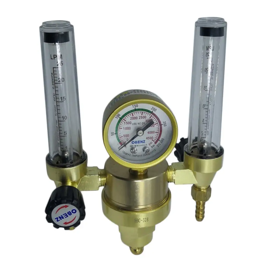 

Argon Ar Gas Bottle Cylinder TIG Pressure Regulator Control Dual