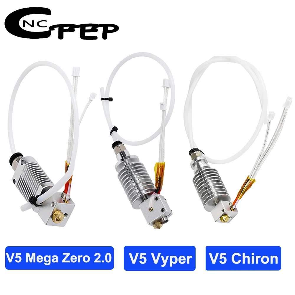 CNCFEP 3D Printer Parts 24V 40W Print Head E3D V5 Hotend For Anycubic Mega Zero 2.0 Chiron Vyper 3D Printing J-Head Hot End