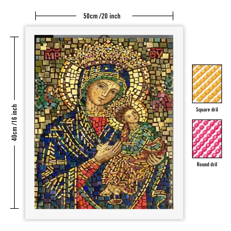 5D DIY Diamond Painting Figure With Frame diamond painting
