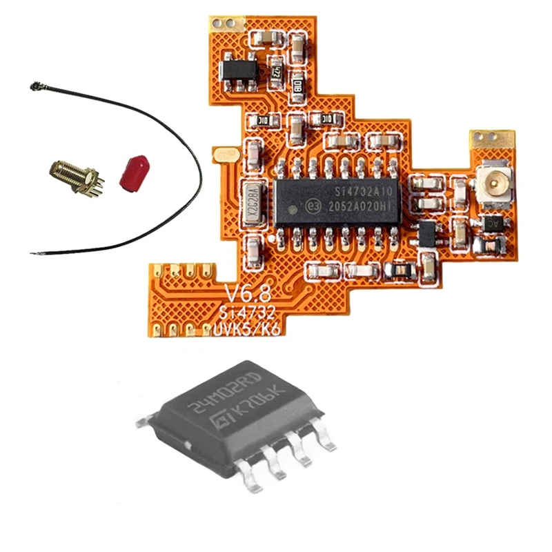 SI4732 V6.8 FPC 모듈 + Quansheng UVK5 K6 단파 풀 밴드/단일 측면 대역 수신 용 2M 확장 칩
