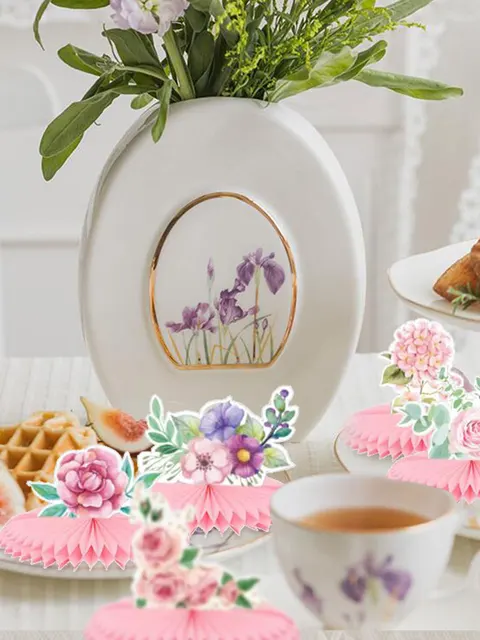 Decorazioni Carta Per Feste - Pompons, Ventagli E Sfere | Per Matrimoni, Compleanni | Multicolore - Foto 2