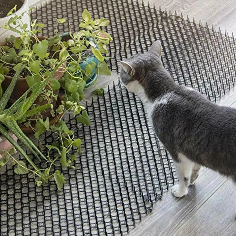 

Part Scat Mats Accessory Practical Quality Safe 19.29x5.51 Inch 49cm*14cm*2.8cm ABS Cat Scat Mats 10Pcs Durable