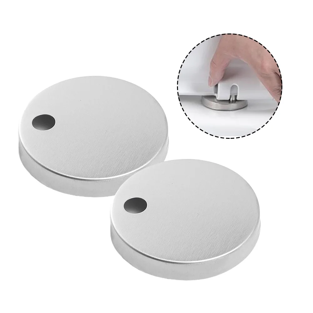Decorative Cover Cover Bathroom Office 60mm Slim Brushed Design Fixture Long-lasting Toilet Base Fixtures