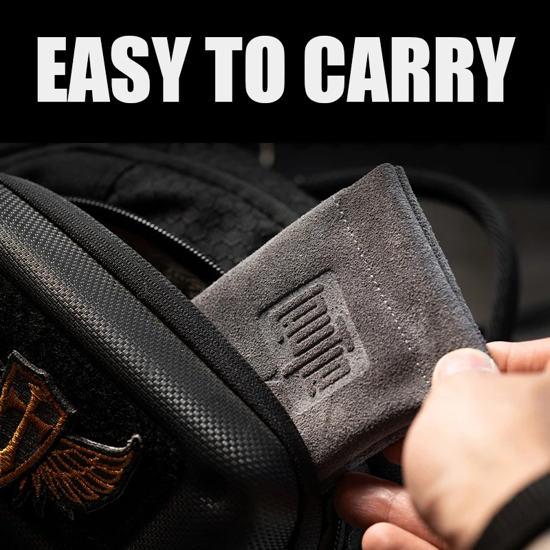 LAUTIE Fingertip Gyro Cowhide Storage Bag EDC Outdoor Portable Key Case Gift Headphone Bag 2