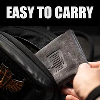 LAUTIE Fingertip Gyro Cowhide Storage Bag EDC Outdoor Portable Key Case Gift Headphone Bag 2