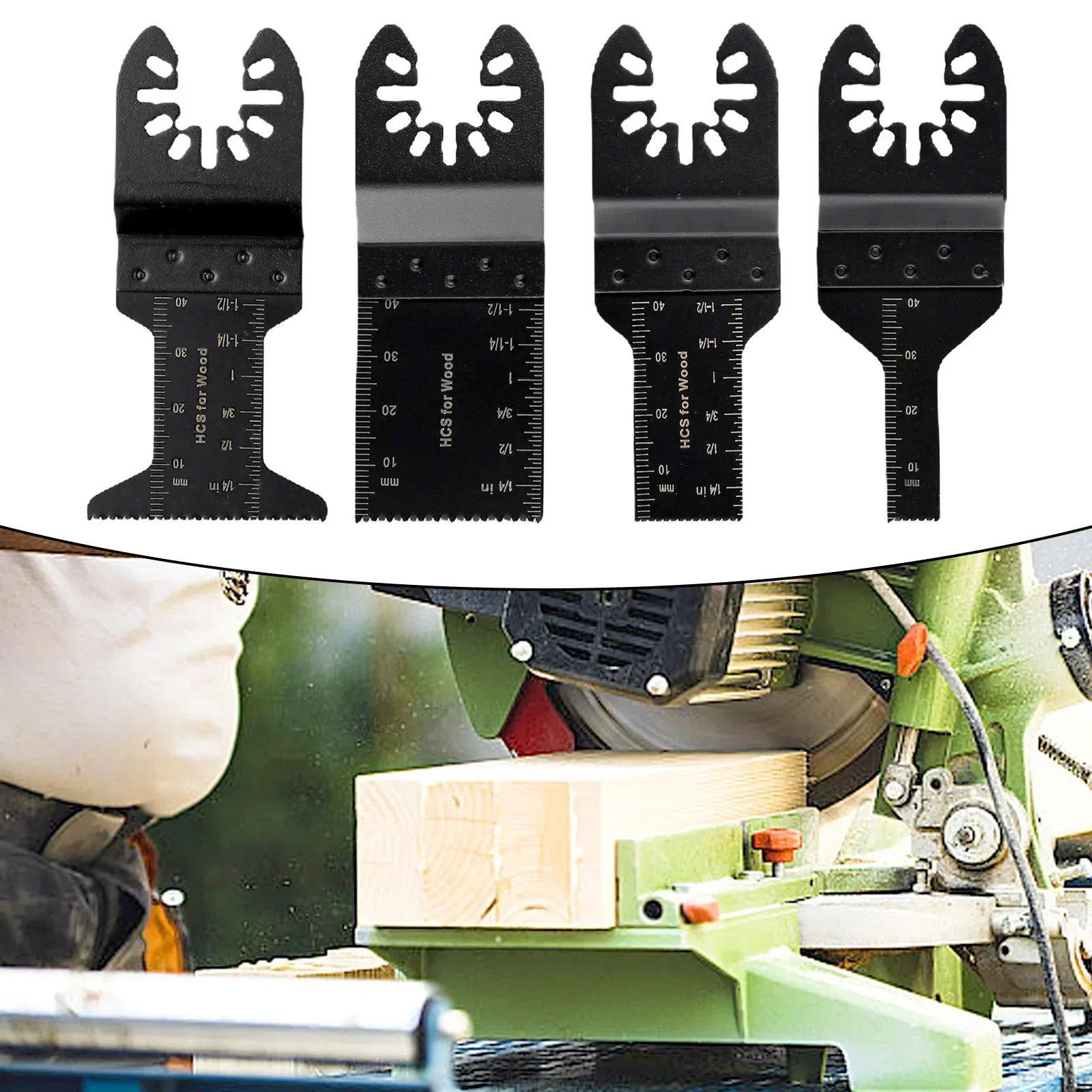 Oscillating Saw Blade Renovator MultiTool Circular Saw Blade Power Parts 4pcs/Set 10/20/34/45mm For Wood Metal PVC Power Cutting