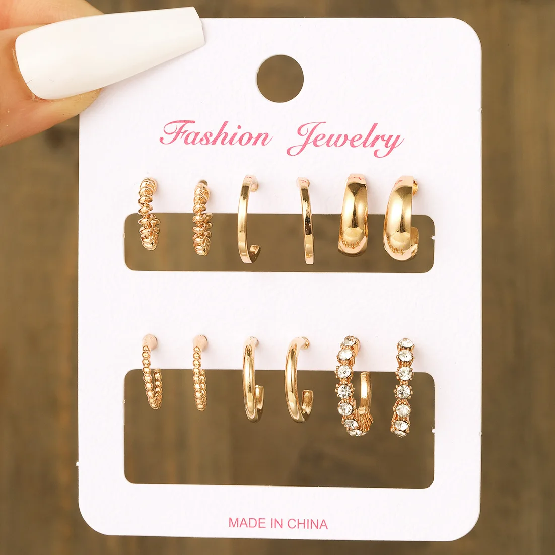 Boho Gold Color Hoop Earrings Set Metal Dangle Earrings Vintage Circle Geometric Twist for Women Girls 2023 Trendy Jewelry Gifts