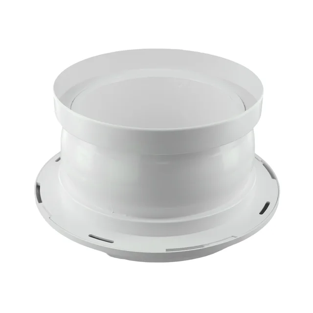 ช่องระบายอากาศแบบกลม 360 องศา °   หัวฉีดแบบทรงกลมหมุนได้สำหรับการระบายอากาศภายในอาคารพร้อมขนาดช่องเปิดที่ปรับได้ สีขาว 1