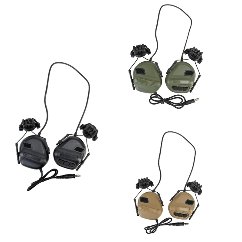 

HFES Headset Non-Picking Noise-Cancelling Headset For Helmet Headset Baofeng Radio PTT Adapter Mobile Earphone