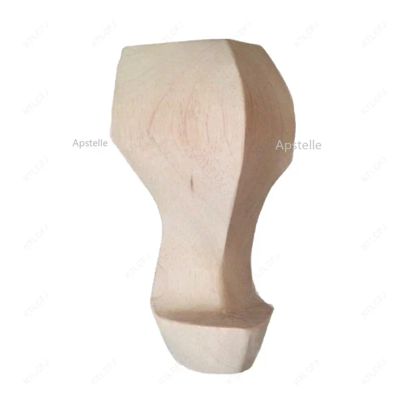 Wooden Table Legs European Style Furniture Feet Accessories Bare Feet Sofa Coffee Table TV Cabinet LegsWooden Carved Rubber