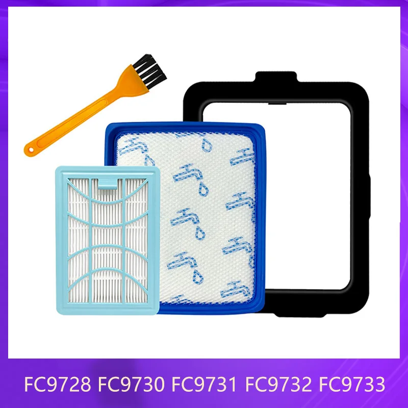 Set di 8 filtri Hepa per Philips PowerPro Active FC9524 FC9523 FC9522 FC9521
