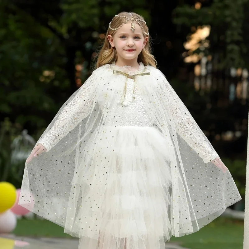 Princess Cloak Girl Princess Cape Cloak Robe Fairy Cape For Kids Costume