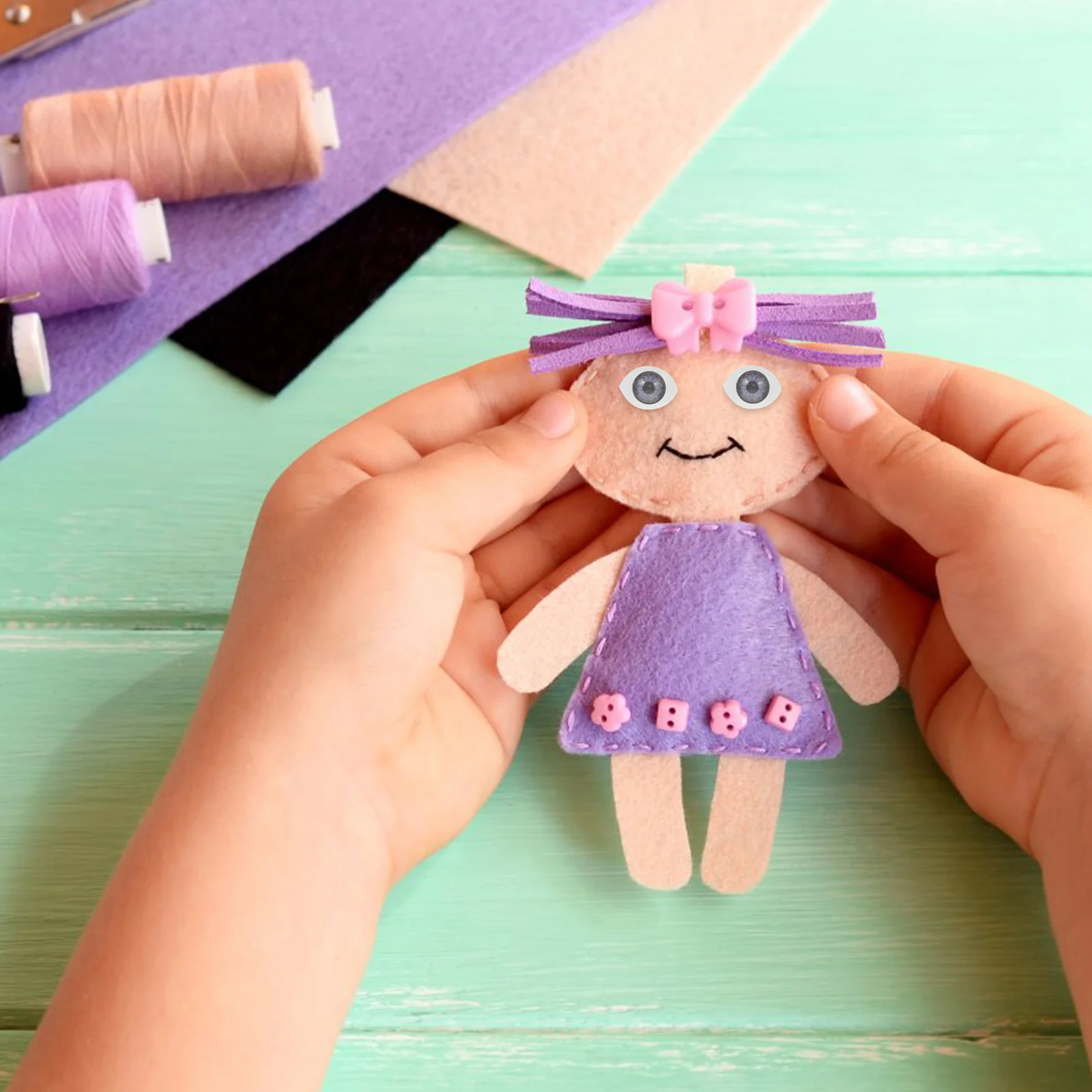 

Plushys Soft Doll Eyes Plastic Scary Oval Flat Eyeball Diy Animal Stuffed Toys Sewing Craft Puppet Doll Making Mixed