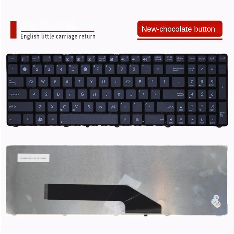Tastiera Del Computer Portatile Per Asus K70Ac K70Ae K62 K62F K62Jr K62F X5D X5Di X51 K50 K50I K50C K50Ab K50Ad K50Af K50In K50Ij P50 P50Ij Degli Stat