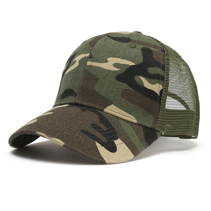 Fashion Camouflage Baseball Hats for Men and Women Summer Hats Outdoor Sports Sunshade Net Hats Curved brimmed Hats Sunscreen Ha