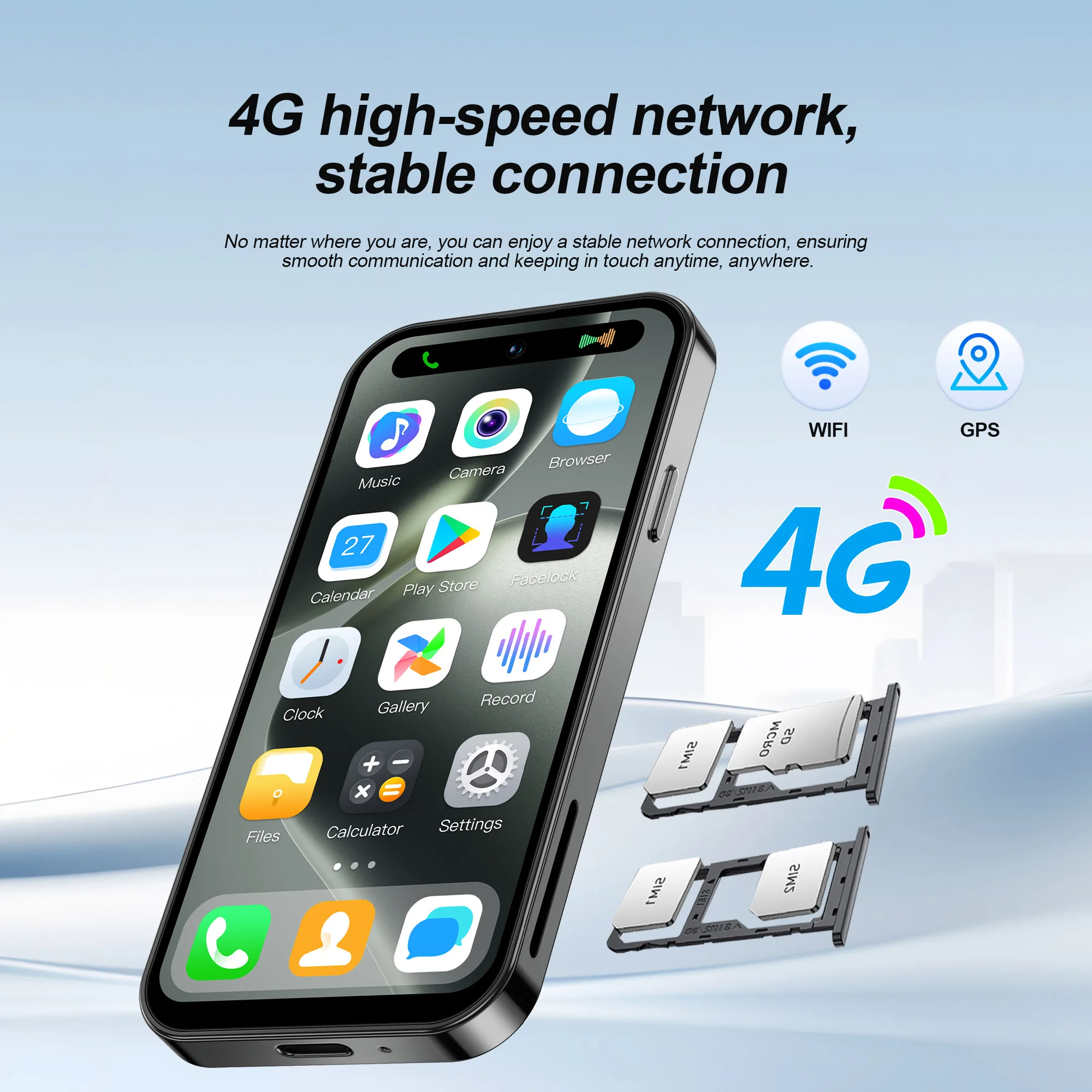 SERVO S16 MINI Android Smartphone 3G WCDMA/4G LTE Play Store WhatsAPP WiFi Hotspot Dual SIM Standby 4.0" Display Small Cellphone