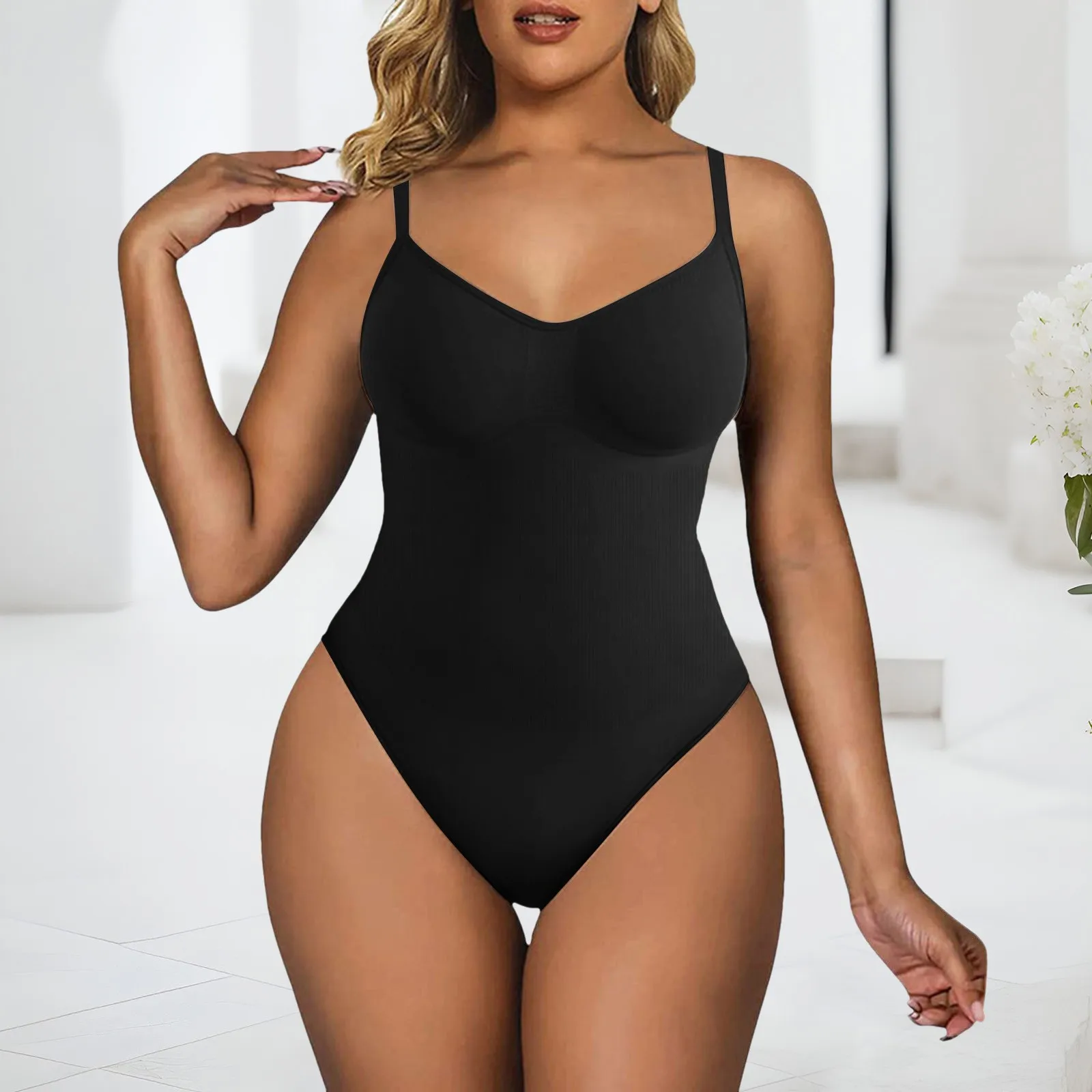 

Seamless Sport Yoga Body Shaping Bodysuit Belly Control Butt Lifting Jumpsuit Plus Size Thong Suspenders Corset Tight Rompers