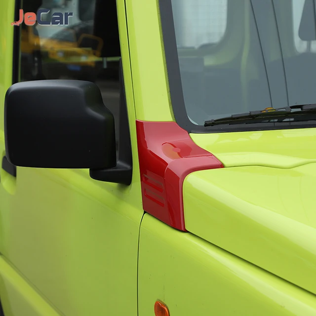 محرك السيارة زاوية غطاء هود الديكور ABS ملصقات لسوزوكي جيمي JB64 2019 حتى زخرفة اكسسوارات السيارات الخارجية