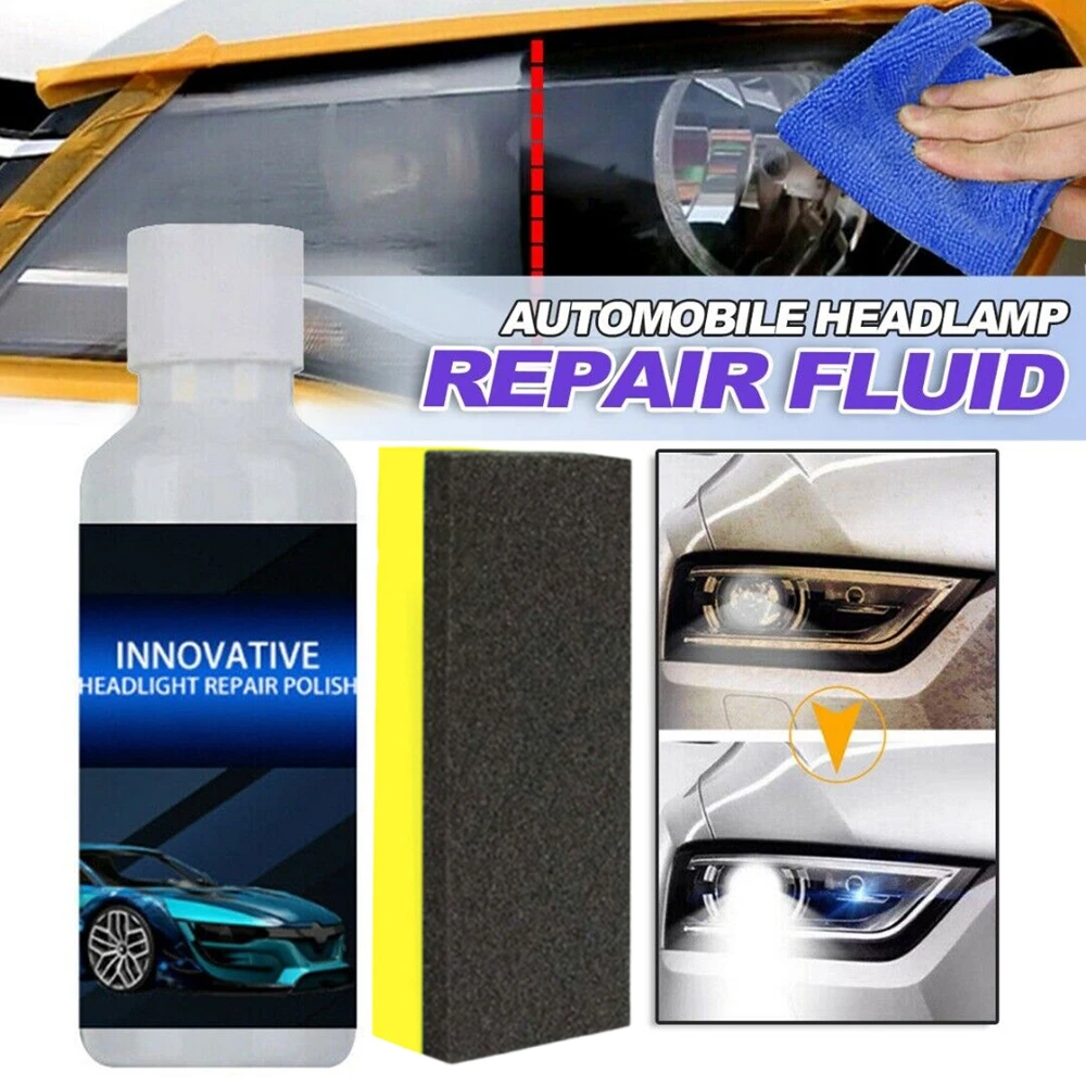 Light Restoration Agent Renovated Headlight Liquid Light Cleaner Car Lamp Restoration Kit
