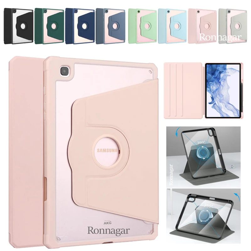 

For Samsung Galaxy Tab S6 Lite 10.4 2020 A8 10.5 2022 Tablet case 360° Degree Protective Transparen Cover Case SM-P610 P615 P613
