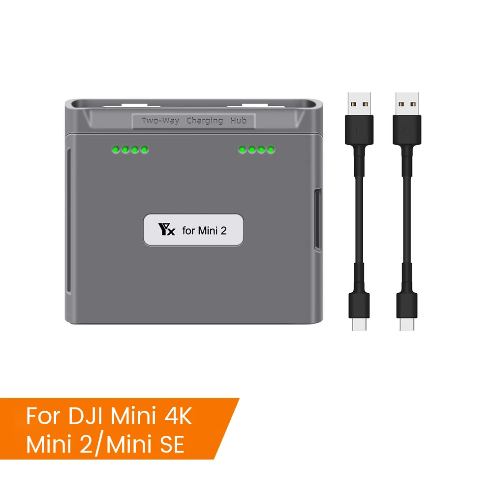 İki yönlü şarj göbeği için DJI Mini 4K/4 Pro piller renkli ekran dijital ekran USB pil şarj cihazı için DJI Mini 3 Pro/2/SE