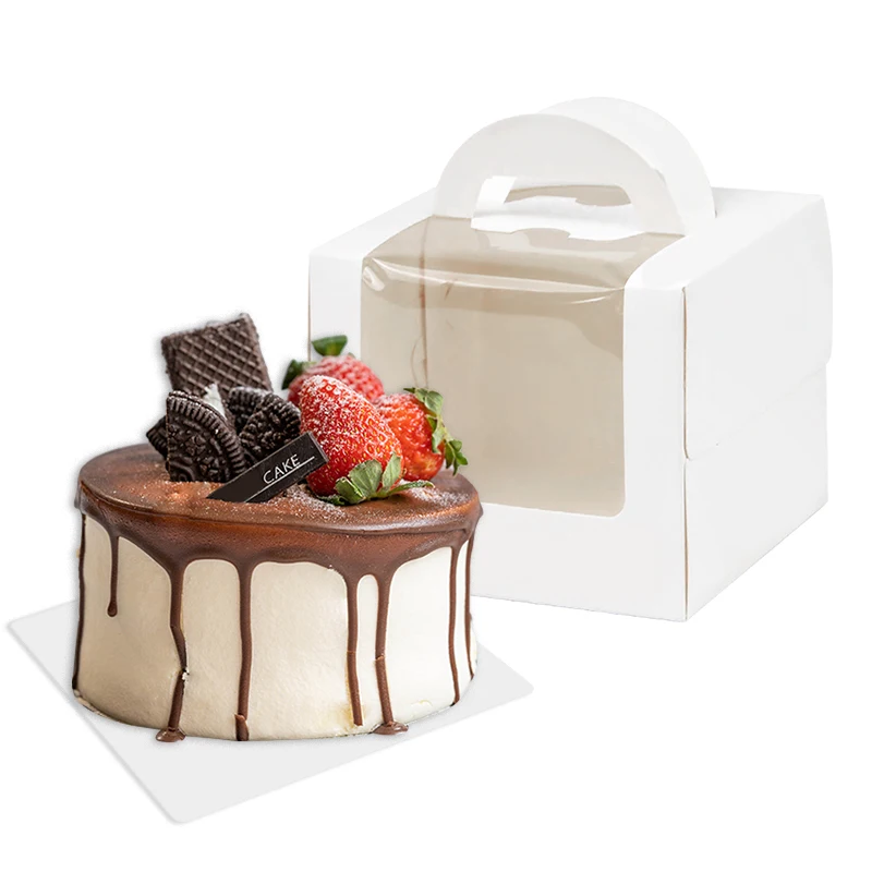 Large Cake Packaging Box Portable Muffin Cupcake Container Wedding Birthday Party Supplies Baby Shower Cookie Gift Paper Boxes