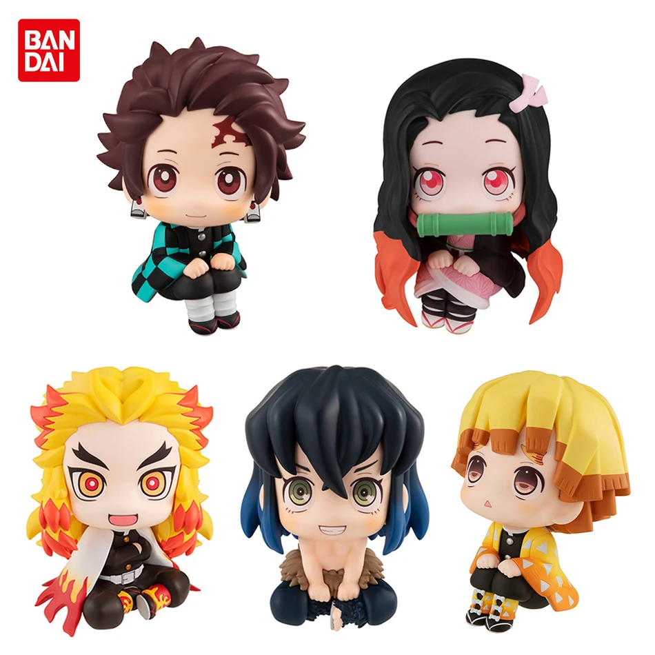 Boneco Colecionavel Miniatura Demon Slayer Kimetsu no Yaiba Tanjiro Zenitsu  Inosuke Nezuko Tsuyuri Giyu 7cm