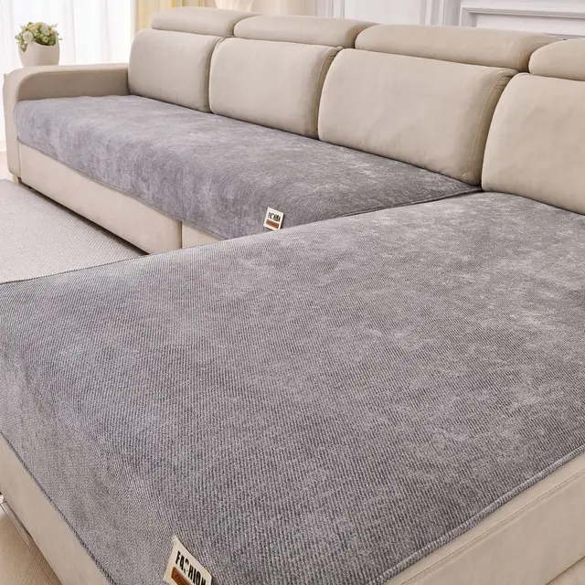 ผ้าคลุมโซฟา Chenier สำหรับตกแต่งห้องนั่งเล่นสไตล์โมเดิร์น กันลื่น ทนทานต่อการสึกหรอ ทำความสะอาดง่าย ดีไซน์เรียบง่าย 1