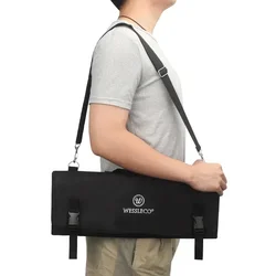 Portable Oxford Cloth Outdoor Cooking Professional Chef Kitchen Knife Fork Folding Storage Pockets Roll Tools Bag Carry Case