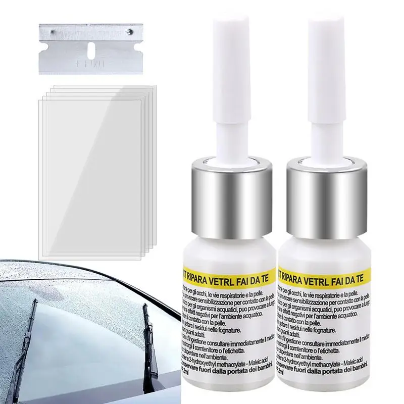 

Car Windshield Repair Kit Cracks Gone Quick Fixing Glass Nano Fluid Glass Repair Kit Windscreen Tool Long-Lasting For Scratches