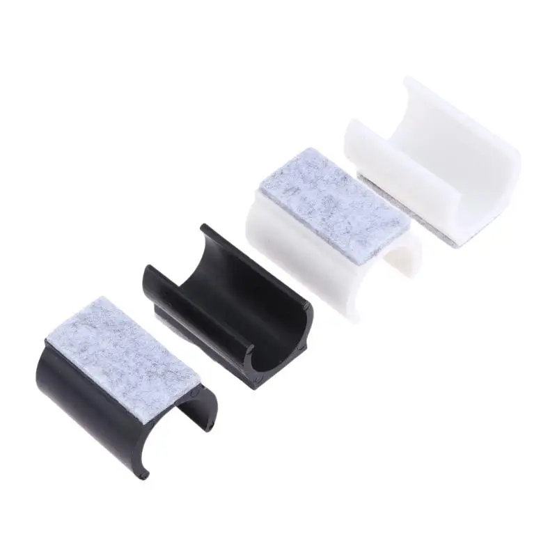 새로운 10Pcs U 자형 의자 다리 패드 19/22/25mm 미끄럼 방지 소음 감소 의자 다리 캡 펠트 바닥 보호기 가구 액세서리