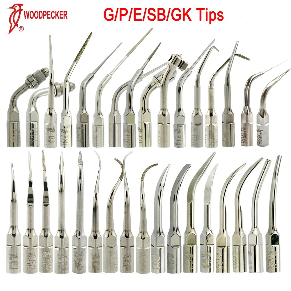 Woodpecker Dental Ultrasonic Scaler Tips Dentistry Scaling Tips For Tooth Cleaning Endodontic Periodontics Fit EMS Scaler Handle Woodpecker Dental Ultrasonic Scaler Tips Dentistry Scaling Tips For Tooth Cleaning Endodontic Periodontics Fit EMS Scaler Handle