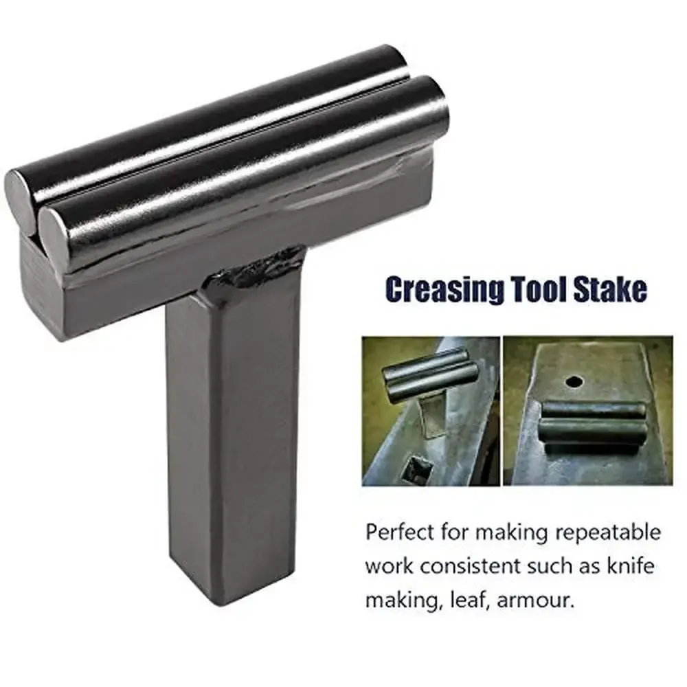 Anvil Hardy Tool Set Creasing Hot Cut Stake Bottom Fuller High Strength Steel 4 Pieces